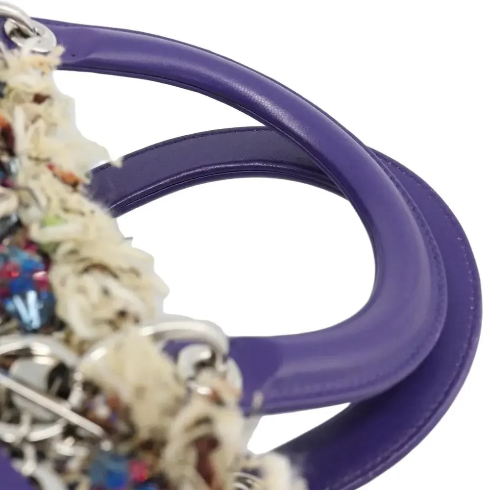 Chanel Canvas Lady Dior Handbag Multicolor